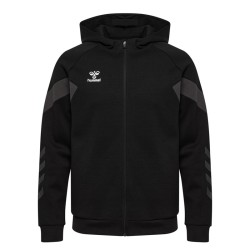 hmlTRAVEL ZIP HOODIE BLACK