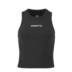 Rush 2.0 Crop Singlet Black
